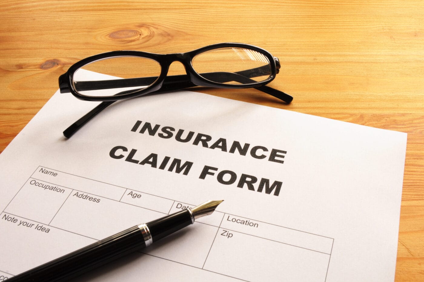 Insurance claims form